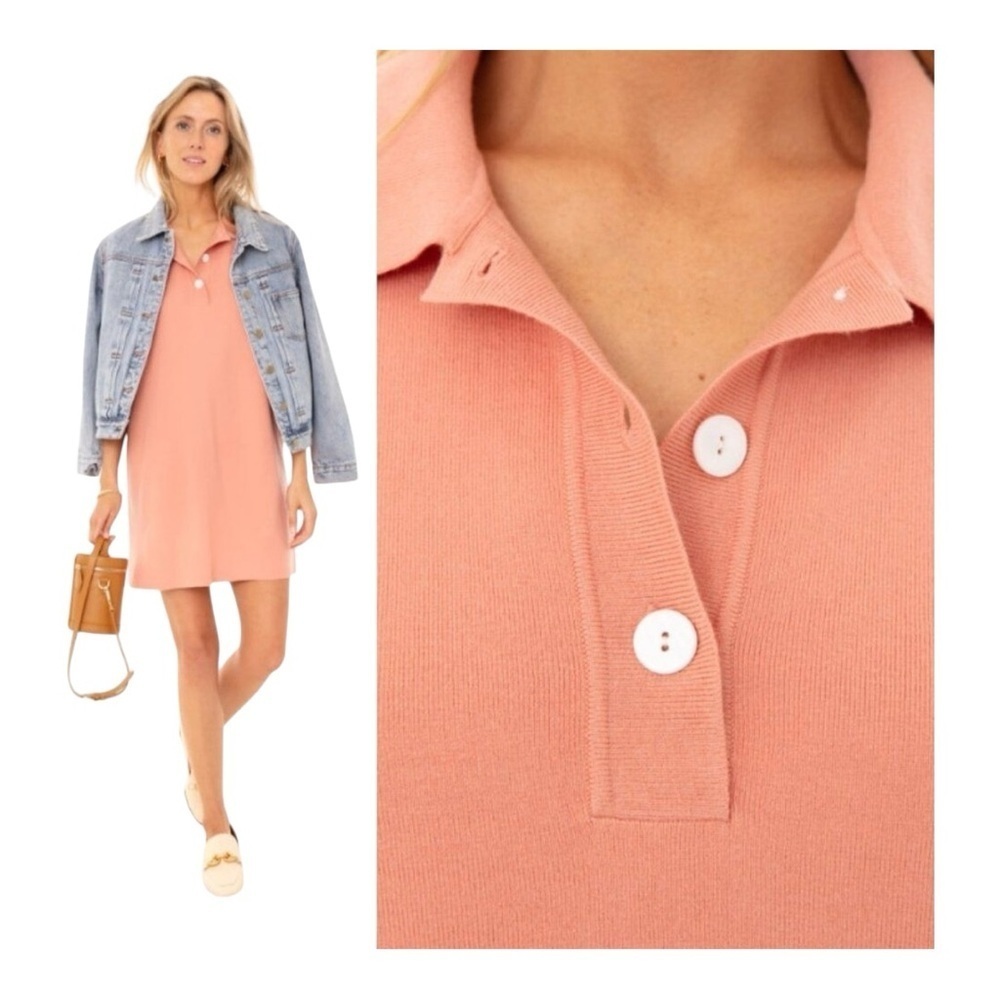Tuckernuck Apricot Channing Polo Mini Dress in Size Medium‎